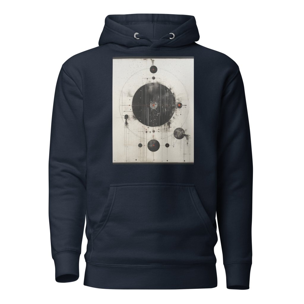 BLACK AND WHITE PAINTING HOODIE