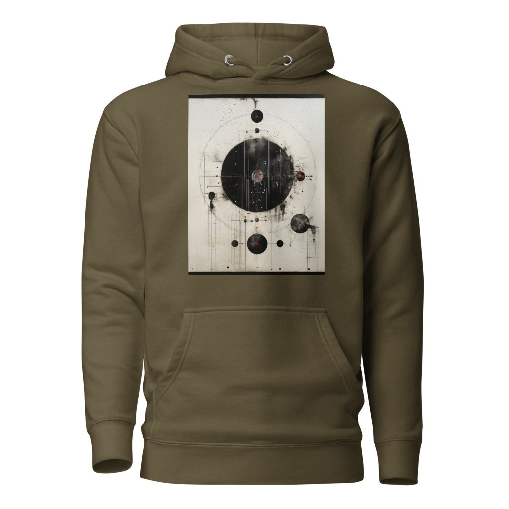 BLACK AND WHITE PAINTING HOODIE
