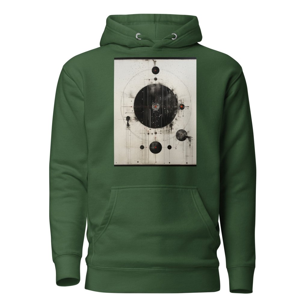 BLACK AND WHITE PAINTING HOODIE