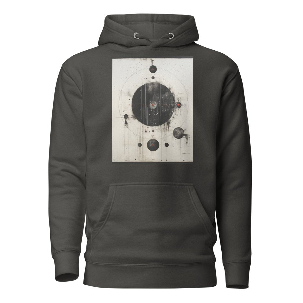 BLACK AND WHITE PAINTING HOODIE