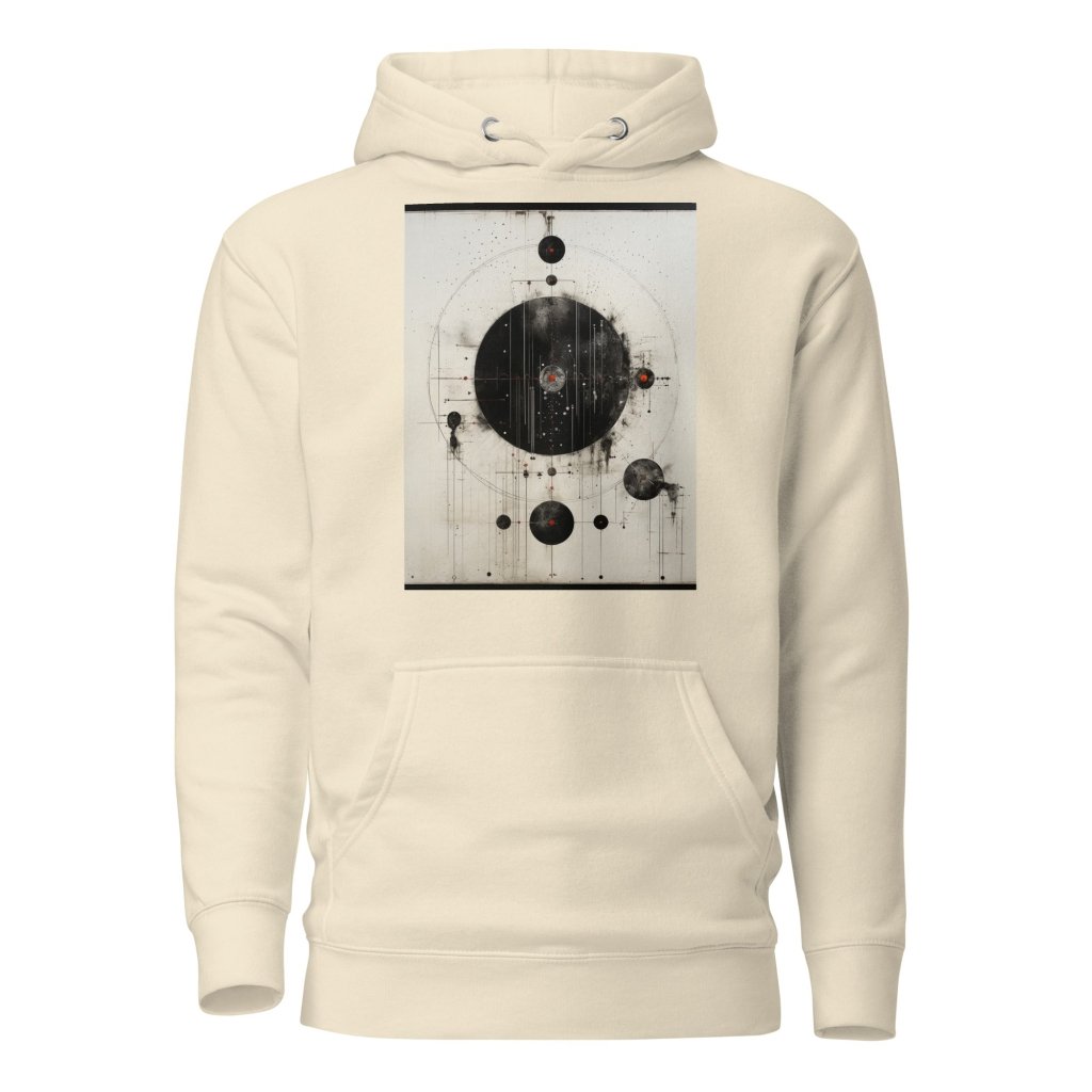BLACK AND WHITE PAINTING HOODIE