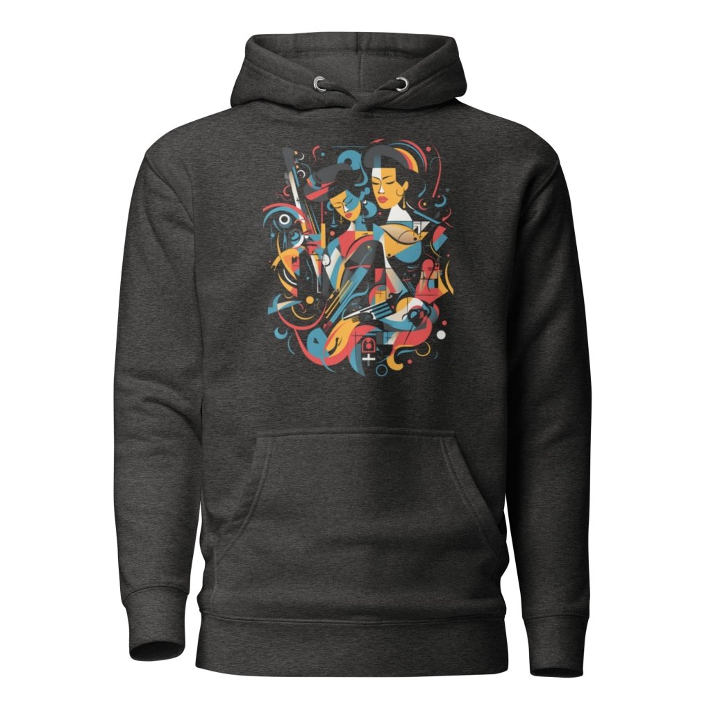 STYLIZED JAZZ PATTERN HOODIE