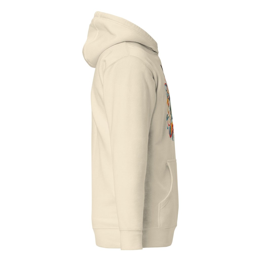 STYLIZED JAZZ PATTERN HOODIE